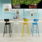 Nordic Armless Backrest Counter Stool Iron Bar Stool with Cushion and Pedal for Cafe Clearhalo 'Bar Furniture' 'Bar Stools' 'bar_stools' 'furn' 'furn_bar_stools' 'Furniture' 'Kitchen & Dining Furniture' 1200x1200_506843df-02b5-4602-9537-22330e4f6f97