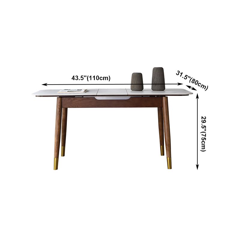 Rectangle Mid-Century Modern Dining Table White Sintered Stone Table with 4 Legs Clearhalo ' dining_table' 'Dining Tables & Seating' 'Dining Tables' 'furn' 'furn_dining_table' 'Furniture' 'furniture_dining_table' 'Kitchen & Dining Furniture' 'kitchen&dining_furn' 'kitchen' 'kitchen_dining_table' 1200x1200_5069edef-3932-40f1-bfbd-38013344e20a