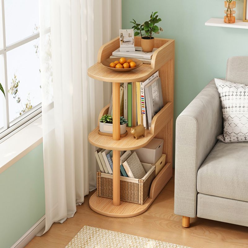 Engineered Wood Bookshelf Modern Standard Bookcase with Shelves