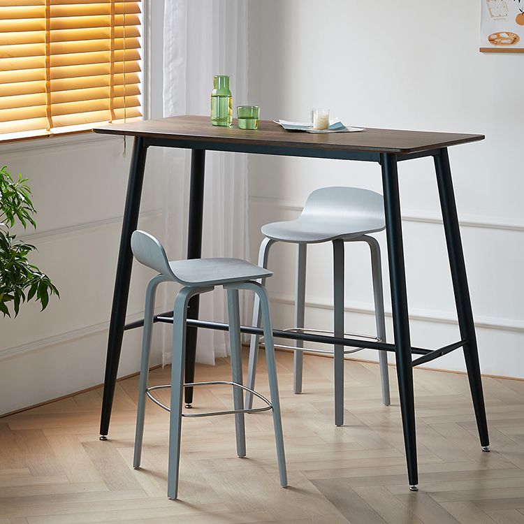 Indoor Armless Low Back Bar Height Stool Beech Solid Wood Bar Stool Clearhalo 'Bar Furniture' 'Bar Stools' 'bar_stools' 'furn' 'furn_bar_stools' 'Furniture' 'Kitchen & Dining Furniture' 1200x1200_506bef58-a1b1-4349-b373-21540ff818eb