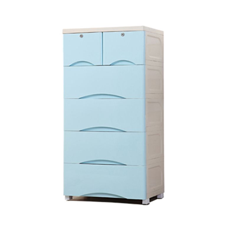 Plastic Matte Finish Storage Cabinet Contemporary Non-Hanging Armoire Clearhalo 'Armoires & Wardrobes' 'armoires_wardrobes' 'Bedroom Furniture' 'furn' 'furn_armoires_wardrobes' 'Furniture' 1200x1200_506d5f75-f0aa-4078-a9c3-d0d362a82903