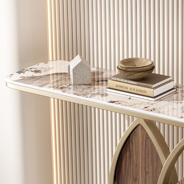 Tabella della console ardesia da 11,8 "W tavolo glam resistente ai graffi