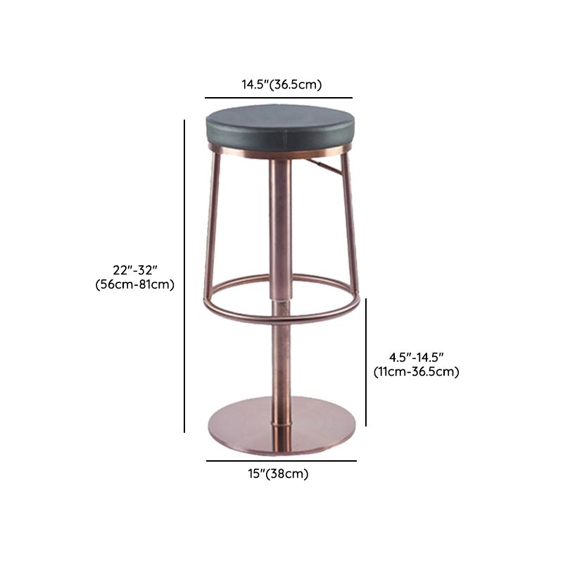 Tabouret de comptoir rembourré moderne tabouret de bar à hauteur avec repose-pieds