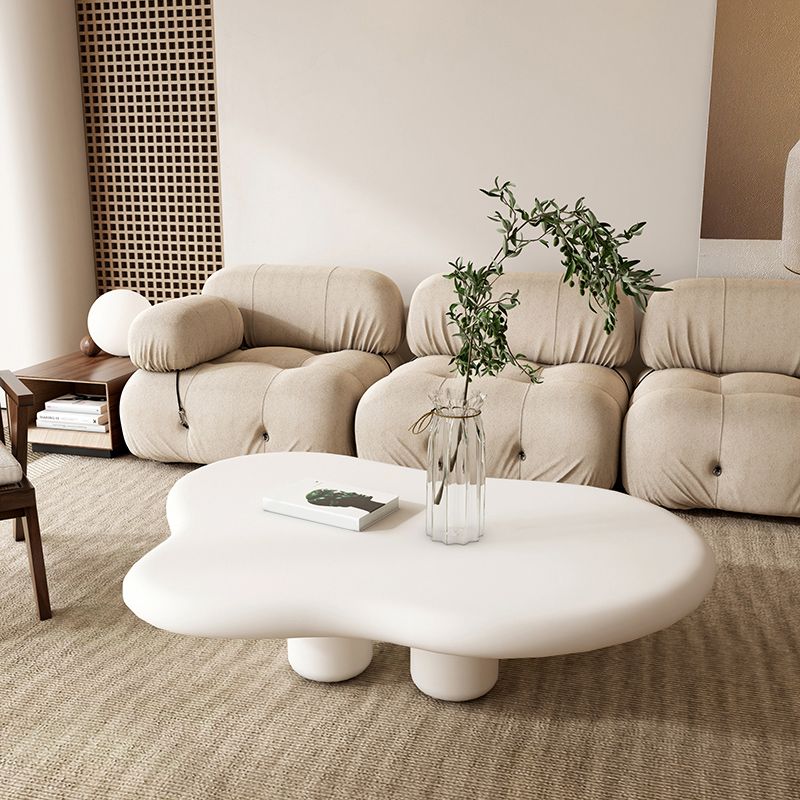 Scandinavian 4 Legs Coffee Table Geometric MDF Cocktail Table Clearhalo 'Coffee & Accent Tables' 'Coffee Tables' 'coffee_tables' 'furn' 'furn_coffee_tables' 'Furniture' 'Living Room Furniture' 1200x1200_506f6c75-ba3d-4611-86ac-0c11e0202a7f