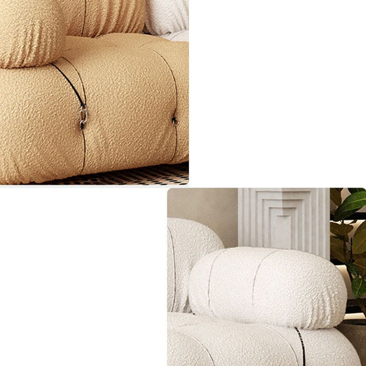 35.4" Wide Contemporary Seating Cushions Round Arm Sofa in Beige and Brown Clearhalo 'furn' 'furn_sofas' 'Furniture' 'Living Room Furniture' 'Sofa' 'sofas' 1200x1200_506ff669-f27e-4148-b36a-a918852e351c