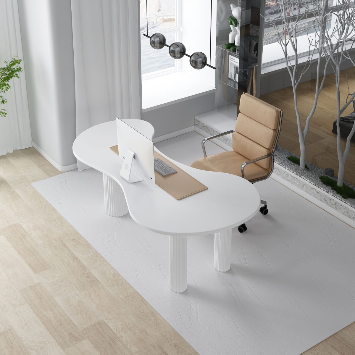 Home Office Writing Desk Industrial Style Solid Wood Writing Desk Clearhalo 'furn' 'furn_office_desk' 'Furniture' 'furniture_office_desk' 'Office Desks' 'Office Furniture' 'office_desk' 1200x1200_5071a8f0-62b5-457e-bb28-42f8673d7685