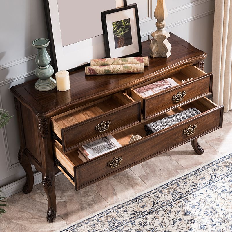 Tavolo da console in legno moderno di metà secolo Tavolo da divano console per Hall