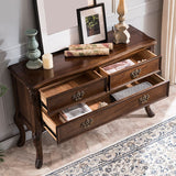 Tavolo da console in legno moderno di metà secolo Tavolo da divano console per Hall