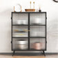 14" W Modern Storage Cabinet Glass Door Buffet Cabinet for Dining Room Clearhalo 'Display & China Cabinets' 'display_china_cabinets' 'furn' 'furn_display_china_cabinets' 'Furniture' 'Kitchen & Dining Furniture' 1200x1200_5072b3a1-5769-488d-a8d7-5493f7237f3d