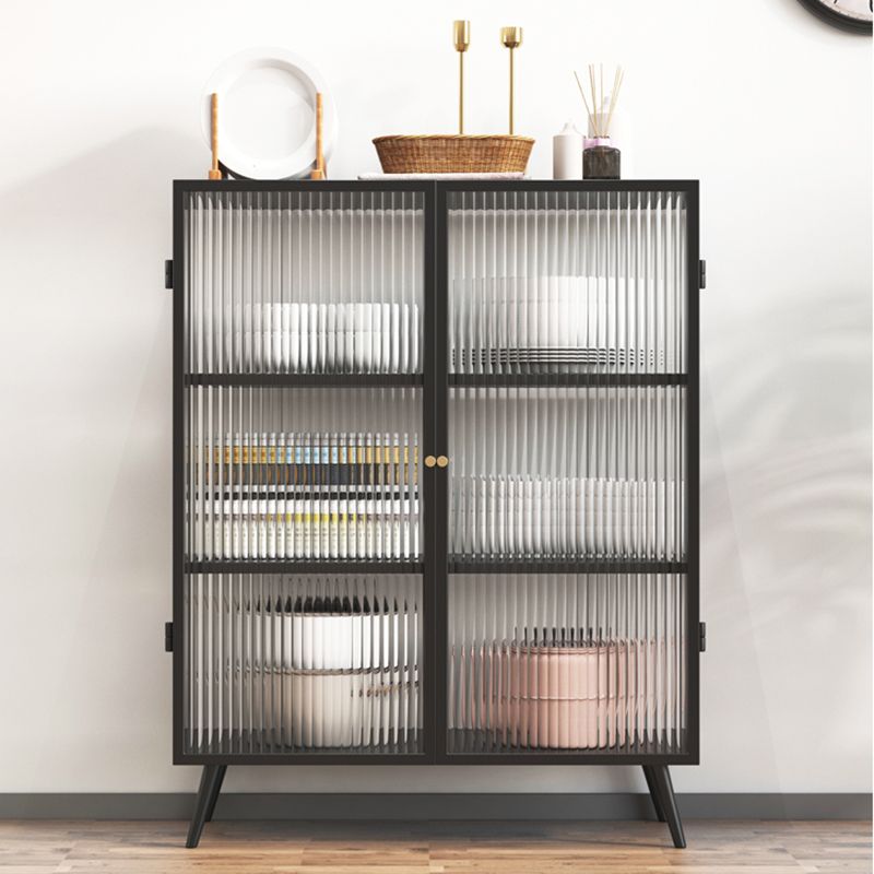 14" W Modern Storage Cabinet Glass Door Buffet Cabinet for Dining Room Clearhalo 'Display & China Cabinets' 'display_china_cabinets' 'furn' 'furn_display_china_cabinets' 'Furniture' 'Kitchen & Dining Furniture' 1200x1200_5072b3a1-5769-488d-a8d7-5493f7237f3d