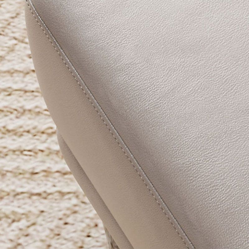 Quadratmeter große Lederfußhocker, 16,38 Zoll Höhe