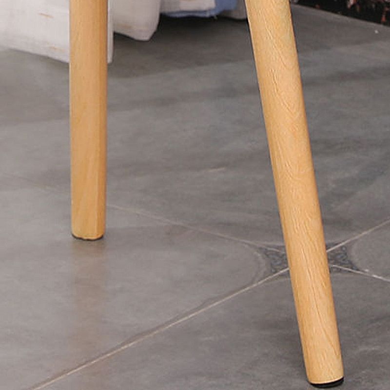 Mesa moderna de 3 piernas Mesa de madera maciza redonda de madera maciza para sala de estar