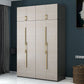 Engineered Wood Wardrobe Closet with Shelves Modern Wardrobe Cabinet