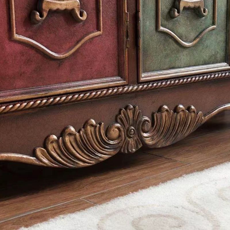 Distressed Wood Industrial Storage Cabinet, Solid Wood Rectangle Cabinet Clearhalo 'Cabinets & Chests' 'cabinets_chests' 'furn' 'furn_cabinets_chests' 'Furniture' 'Living Room Furniture' 1200x1200_507589e6-4330-4b40-9c36-8c247ab8da16