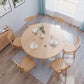 Contemporary Extendable Solid Wood Dining Table Kitchen Standard Dining Table with 4 Legs Base Clearhalo ' dining_table' 'Dining Tables & Seating' 'Dining Tables' 'furn' 'furn_dining_table' 'Furniture' 'furniture_dining_table' 'Kitchen & Dining Furniture' 'kitchen&dining_furn' 'kitchen' 'kitchen_dining_table' 1200x1200_5075ae90-8c32-4eeb-b819-4cd82dd736c7