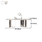 Rectangle Sintered Stone Top Table Contemporary Metal Base Dining Table Clearhalo 'Dining Tables & Seating' 'Dining Tables' 'dining_table' 'furn' 'furn_dining_table' 'Furniture' 'Kitchen & Dining Furniture' 1200x1200_5075f910-b047-4f3b-a29e-9dcf2fa31b94