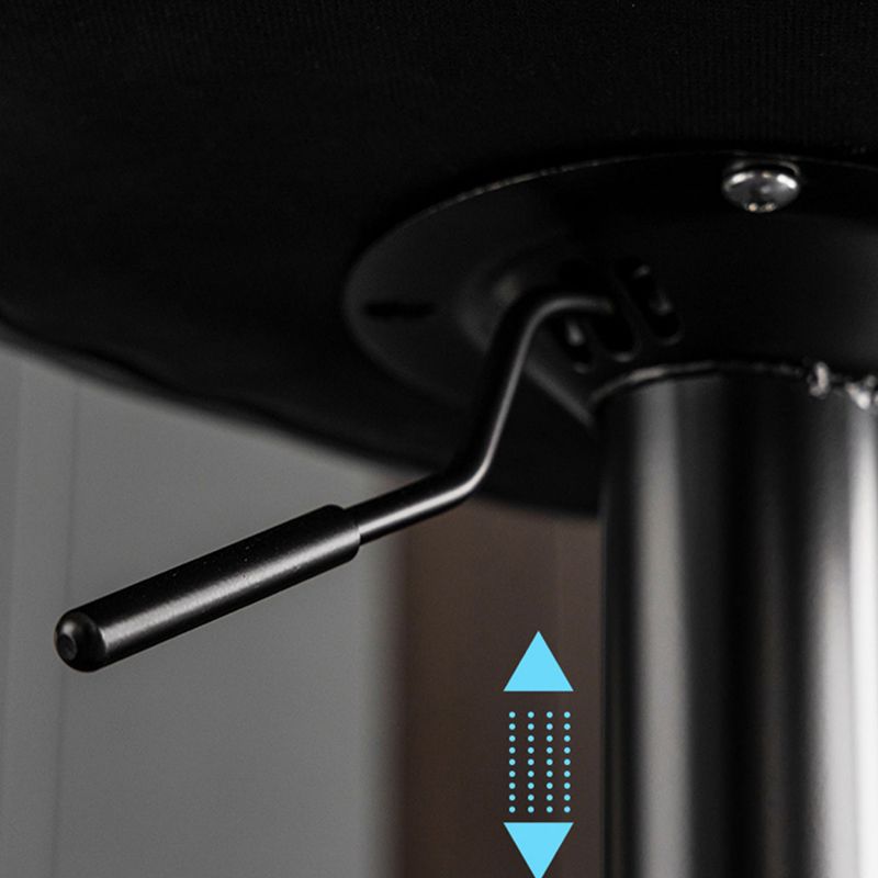 Scandinavian Metal Stool Faux Leather Upholstered Counter Stool in Matte Finish Clearhalo 'Bar Furniture' 'Bar Stools' 'bar_stools' 'furn' 'furn_bar_stools' 'Furniture' 'Kitchen & Dining Furniture' 1200x1200_50772059-628d-4340-a244-87b3aa666b3d