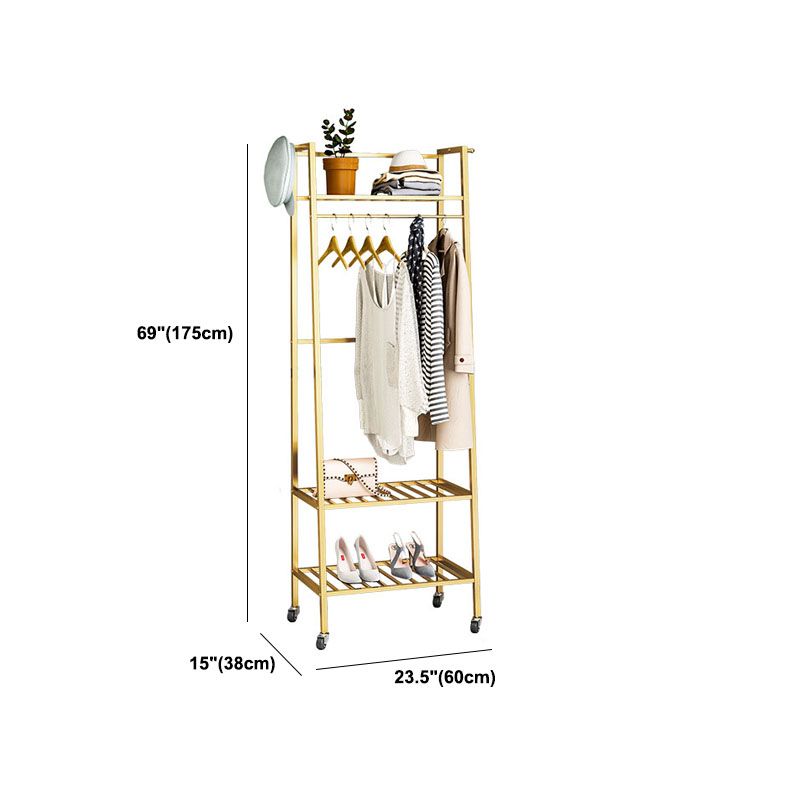 Glam Hall Stand Metall Freistehende Regale mitgeliefert
