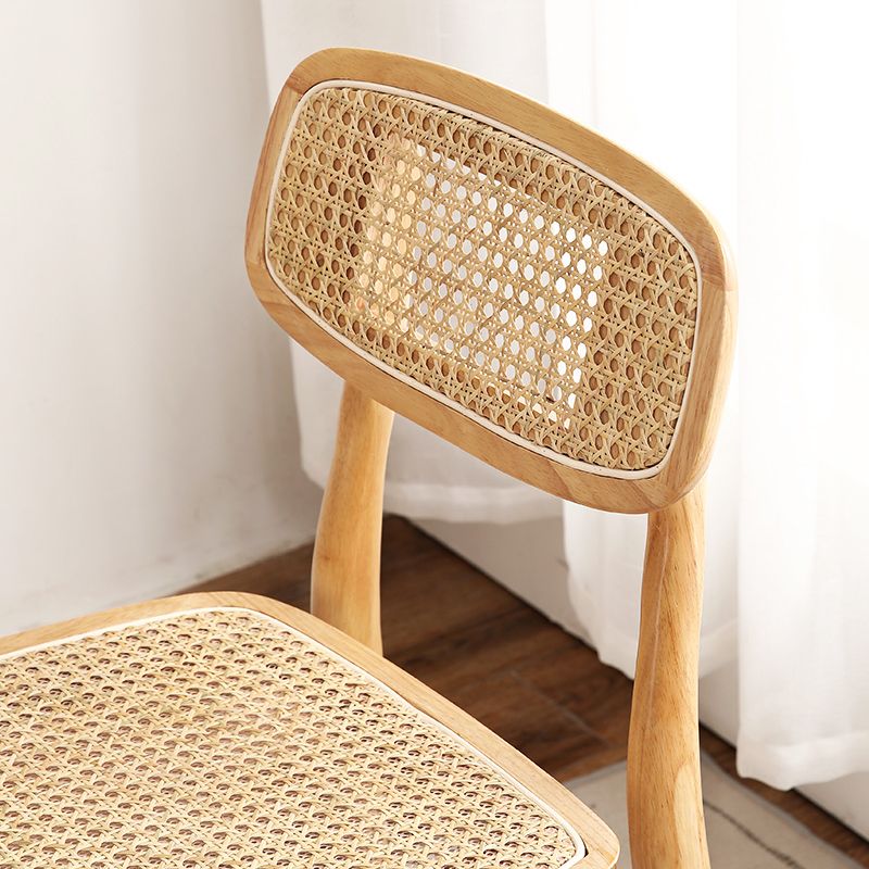 Tropical Style Rubberwood Chairs Kitchen Dining Room Open Back Side Chair Clearhalo ' kitchen&dining_furn' 'Dining Chairs' 'Dining Tables & Seating' 'dining_chair' 'furn' 'furn_dining_chair' 'Furniture' 'furniture_dining_chair' 'Kitchen & Dining Furniture' 'kitchen' 1200x1200_50787e3b-6154-4528-b1dd-6a32f9f483fc