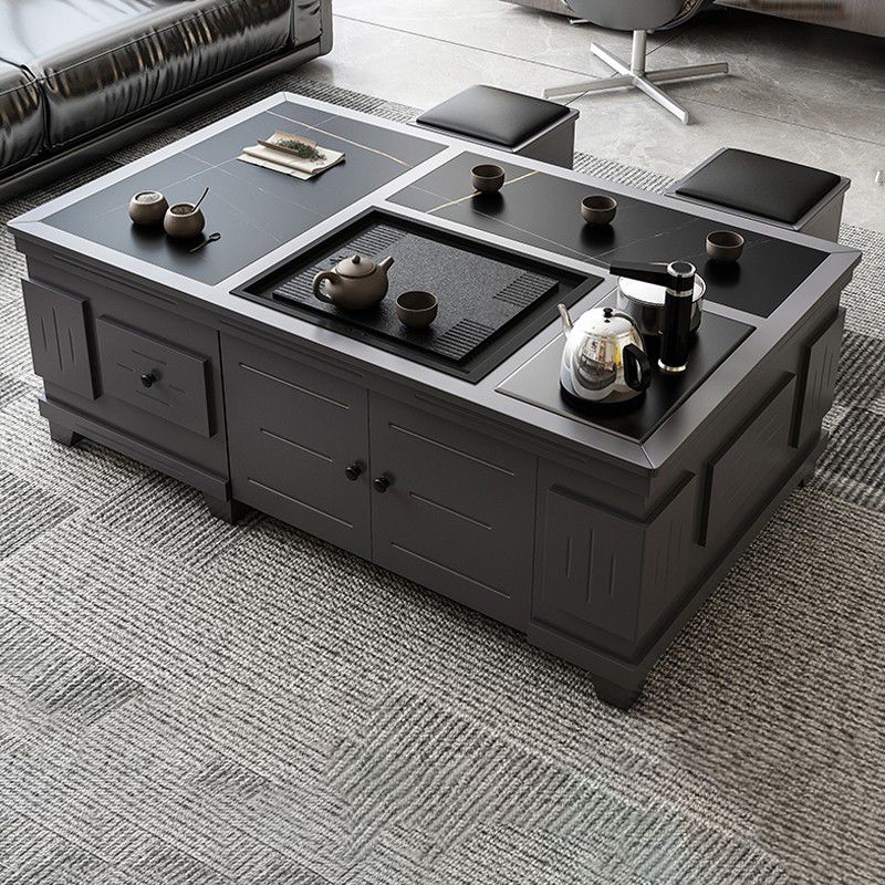 抽象的なスレートのコーヒーカクテルテーブルストレージ引き出し長方形