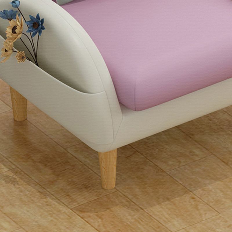 25.6 "L x 23.62" W x 29.53 "H Moderne faux lederen strakke achterstoel