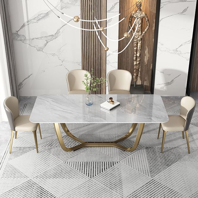 Contemporary 1/4/5 Pieces Dining Set Rectangle Dining Room Table Set Clearhalo 'Dining Room Sets' 'Dining Tables & Seating' 'dining_room_set' 'furn' 'furn_dining_room_set' 'Furniture' 'furniture_dining_room_set' 'Kitchen & Dining Furniture' 'kitchen&dining_furn' 'kitchen' 1200x1200_507b7bb1-db49-4264-983f-5273cfe2bd55