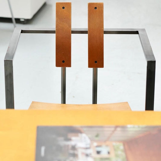 Esszimmerstühle im Designerstil Lowrücken Armstuhl mit Edelstahlbeinen