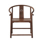 Traditional Kitchen Dining Chair Solid Wood Arm Chair with Cushion