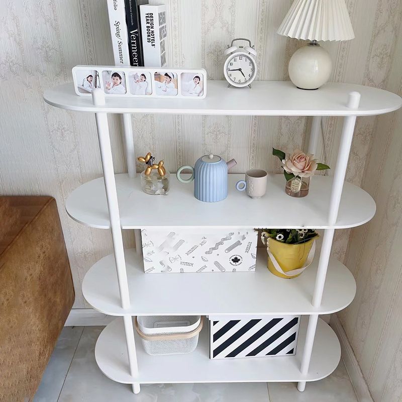 Libreria moderna bianca ingegnerizzato in legno Multi -tiers Etagere Open Bookshelf per Home Office