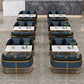 Golden Base Dining Table Medieval Modern Style Stone Table for Indoor