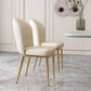 Glam Style Side Chair Leather Gold Frame Dining Chair for Home Clearhalo 'Dining Chairs' 'Dining Tables & Seating' 'dining_chair' 'furn' 'furn_dining_chair' 'Furniture' 'Kitchen & Dining Furniture' 1200x1200_507df60b-3101-4fdc-88f9-fe6b6837b5b3