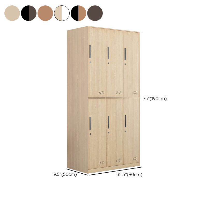 Armoire de rangement industrielle finale mate en métal avec portes à charnière