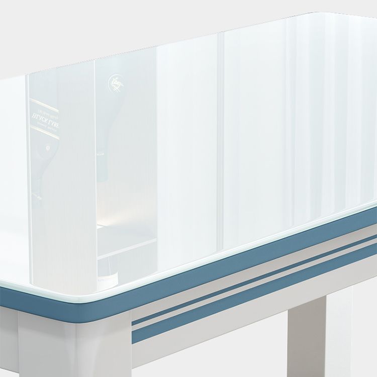 1/5/7 pezzi tavolo da pranzo e sedia set con legno massiccio e in bianco