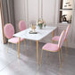 Gold Iron 4 Legs Dining Table Stone Center Top Traditional Luxury Dining Table Clearhalo 'Dining Tables & Seating' 'Dining Tables' 'dining_table' 'furn' 'furn_dining_table' 'Furniture' 'furniture_dining_table' 'Kitchen & Dining Furniture' 'kitchen' 'kitchen_dining_table' 1200x1200_507f42e0-20b6-4b18-a12c-b12394d9351f
