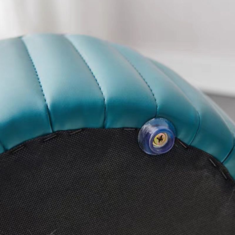 Zeitgenössische einfache osmanische Kunstleder runde Fußschemel -Ottomane