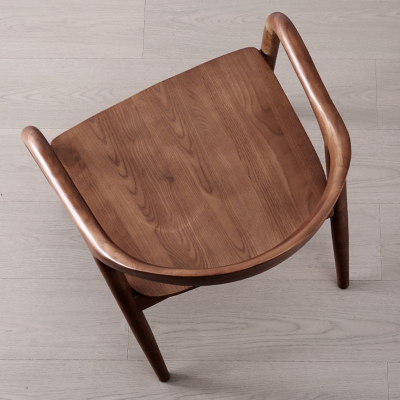 Solid Wood Dining Chairs Nordic Style Open Back Dining Chair Clearhalo 'Dining Chairs' 'Dining Tables & Seating' 'dining_chair' 'furn' 'furn_dining_chair' 'Furniture' 'Kitchen & Dining Furniture' 1200x1200_5080edde-29f4-4057-b49d-aaceeea96470