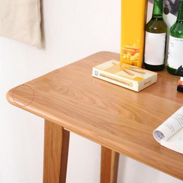 Modern Style Rectangle Bar Table Solid Wood Bistro Bar Desk with Footrest Clearhalo 'Bar Furniture' 'Bar Tables' 'bar_tables' 'furn' 'furn_bar_tables' 'Furniture' 'Kitchen & Dining Furniture' 1200x1200_50829015-dfe4-4d89-aa7a-f23380cee102