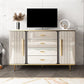 Glam Combo Dresser Wood Storage Chest Dresser with Metal Feet for Bedroom Clearhalo 'Bedroom Furniture' 'Dressers & Chests' 'dressers_chests' 'furn' 'furn_dressers_chests' 'Furniture' 1200x1200_50834587-2d18-4510-abce-1449e278b4d7