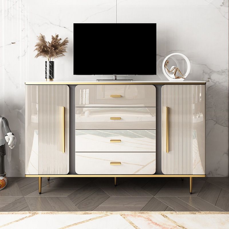 Glam Combo Dresser Wood Storage Chest Dresser with Metal Feet for Bedroom Clearhalo 'Bedroom Furniture' 'Dressers & Chests' 'dressers_chests' 'furn' 'furn_dressers_chests' 'Furniture' 1200x1200_50834587-2d18-4510-abce-1449e278b4d7