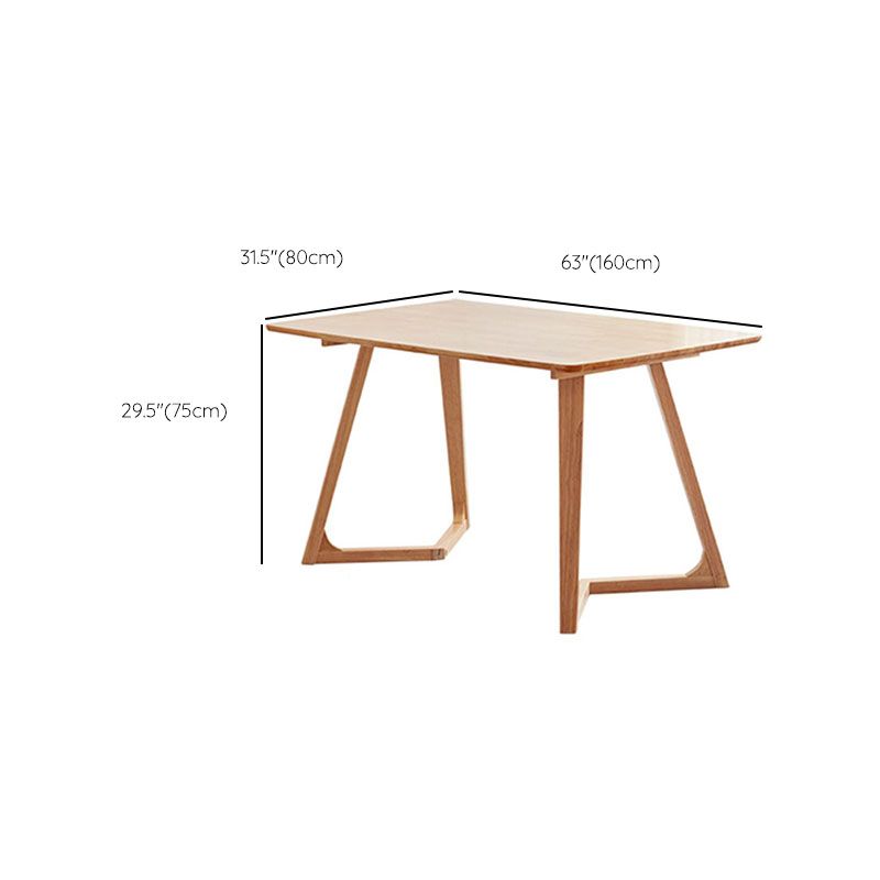 モダンな1/2/5ピースダイニングセット長方形のゴム製の木製ダイニングテーブルダイニングルーム用