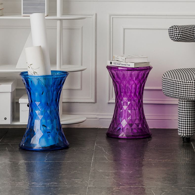 Contemporary 19" Tall Side End Table Plastic Round Side End Table Clearhalo 'Coffee & Accent Tables' 'End & Side Tables' 'end_side_tables' 'furn' 'furn_end_side_tables' 'Furniture' 'Living Room Furniture' 1200x1200_508a23e9-9e0f-459e-8ce9-5a16846f446a