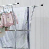 Stand moderne en métal encadré avec 3 rails suspendus et kit d'entrée de rangement