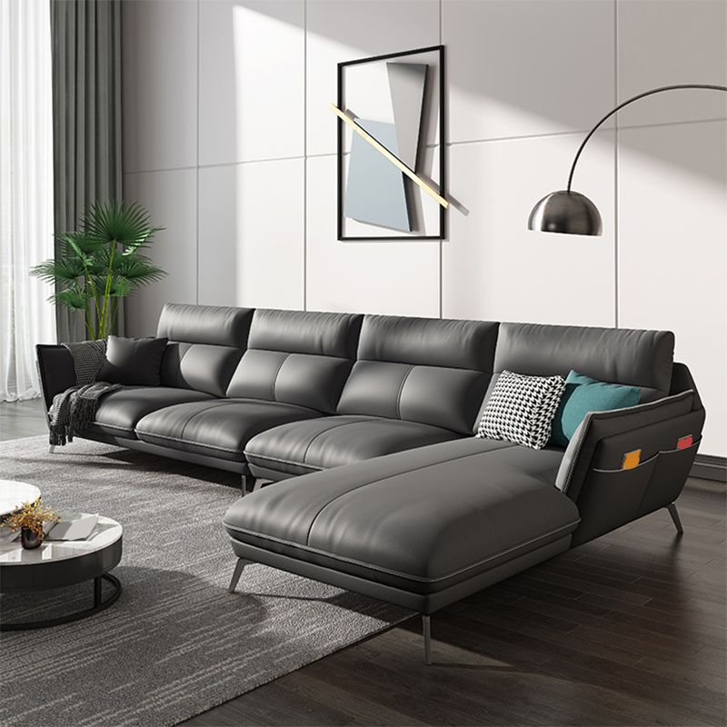 Divano in stile moderno imitazione imitazione in pelle bracciolo cuscino divano posteriore