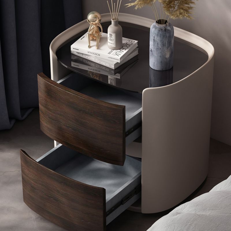 Contemporary Accent Table Nightstand Antique Finish Nightstand with Drawers Clearhalo 'Bedroom Furniture' 'furn' 'furn_night_stand' 'Furniture' 'night_stand' 'Nightstands' 1200x1200_508f3545-ef7c-4c9e-8c2b-a0797406d716