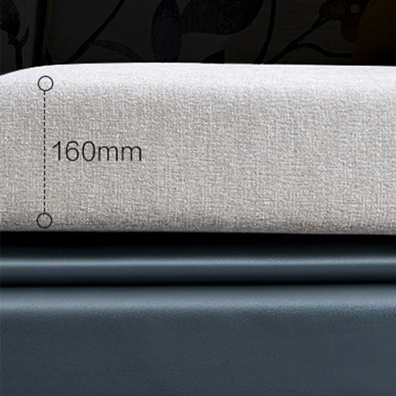 Modern Gray Cushions Sofa & Chaise 5-Seater 139.37" L Square Arm Sectional Sofa Clearhalo 'furn' 'furn_sectionals' 'Furniture' 'Living Room Furniture' 'Sectionals' 1200x1200_508fcafd-d88d-44a3-97aa-2e52d7264b07