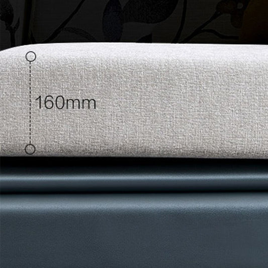 Moderno divano cuscinetto grigio e chaise a 5 posti 139,37 "l braccio quadrato divano sezionale