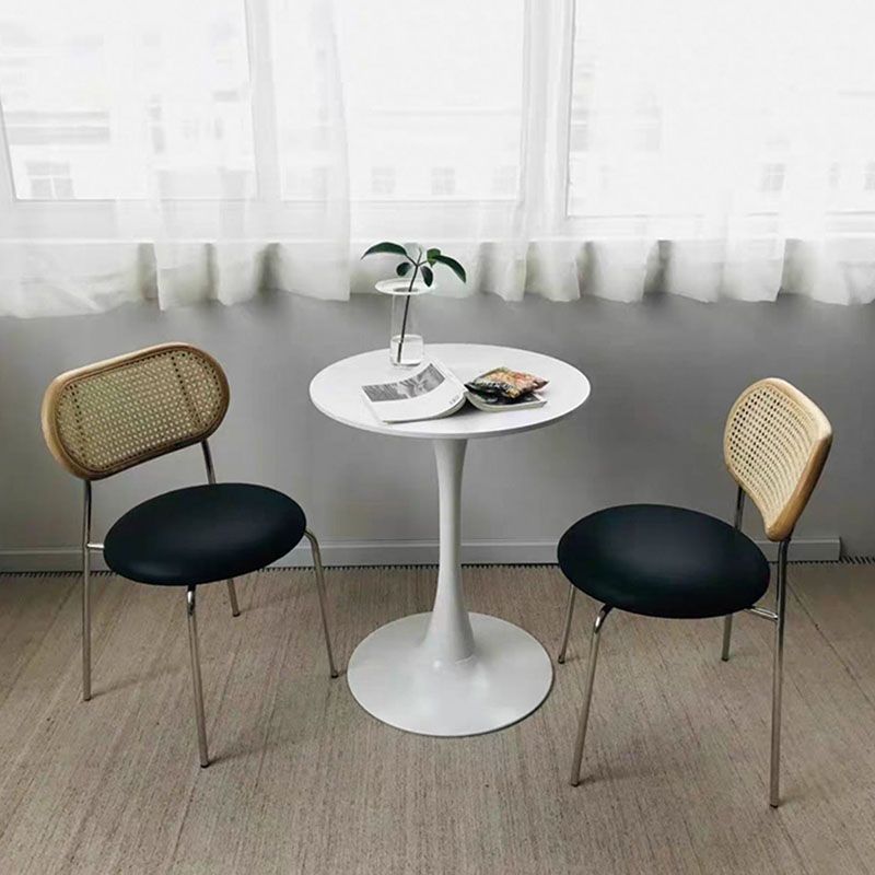 Industrial Style Open Back Side Armless Chairs Leather Dining Side Chairs Clearhalo 'Dining Chairs' 'Dining Tables & Seating' 'dining_chair' 'furn' 'furn_dining_chair' 'Furniture' 'furniture_dining_chair' 'Kitchen & Dining Furniture' 1200x1200_5091d315-d1df-4858-877f-fe8a8c772c14