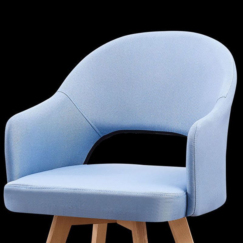 Modern Open Back Dining Side Chair Dining Fabric Side Chair for Home Clearhalo 'Dining Chairs' 'Dining Tables & Seating' 'dining_chair' 'furn' 'furn_dining_chair' 'Furniture' 'furniture_dining_chair' 'Kitchen & Dining Furniture' 1200x1200_5091f4cf-05b2-4930-8e93-72603d8251cf