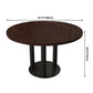 Industrial Wooden Dinner Room Kitchen Table Brown Table with Black Frame for Dining Room Clearhalo ' dining_table' 'Dining Tables & Seating' 'Dining Tables' 'furn' 'furn_dining_table' 'Furniture' 'furniture_dining_table' 'Kitchen & Dining Furniture' 'kitchen&dining_furn' 'kitchen' 'kitchen_dining_table' 1200x1200_509379b0-e62d-4eb0-b102-1119b3593519