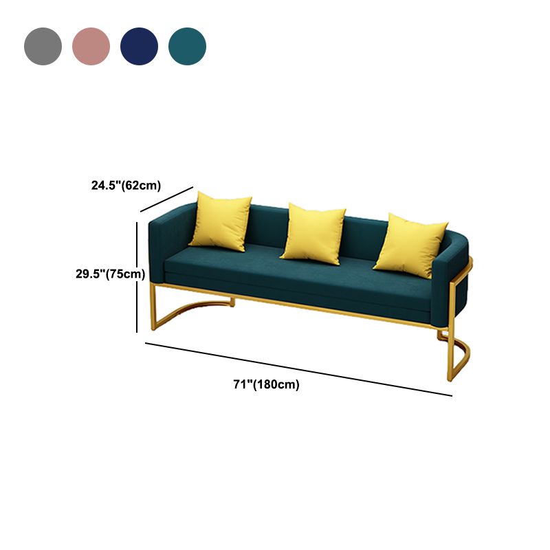 Tuxedo Arm Sofa 24.40" W x 29.52" H Velvet Sofa Standard Sofa Clearhalo 'furn' 'furn_sofas' 'Furniture' 'Living Room Furniture' 'Sofa' 'sofas' 1200x1200_50939841-15b5-4154-8fa8-7291f443168a